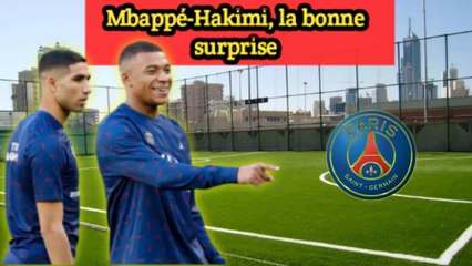 Kylian Mbappé et Achraf Hakimi ont fait leur retour au centre d'entrainement du PSG plus tôt
