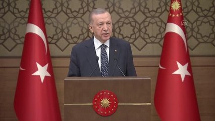 Cumhurbaşkanı Erdoğan: "(Suriye) Emniyetli hale getirdiğimiz bölgelere şimdiye kadar ülkemizden yaklaşık 550 bin sığınmacı geri dönmüştür"