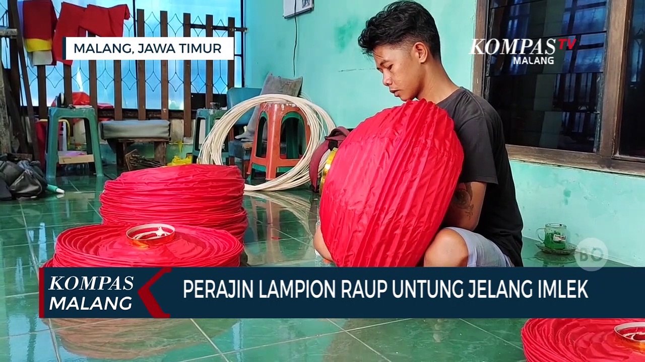 Untung Jelang Imlek, Perajin Lampion Malang Tembus Pasar Italia