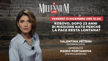 Kosovo, dopo 23 anni di missione Nato, perché la pace resta lontana? Torna Millennium live con Valentina Petrini