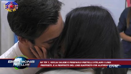 Gf Vip 7, Giulia Salemi e Pierpaolo Pretelli svelano i loro  preferiti. E a proposito del loro rappo