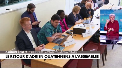 Tải video: Adrien Quatennens : condamné pour violences conjugales, le député LFI a fait son retour à l'Assemblée