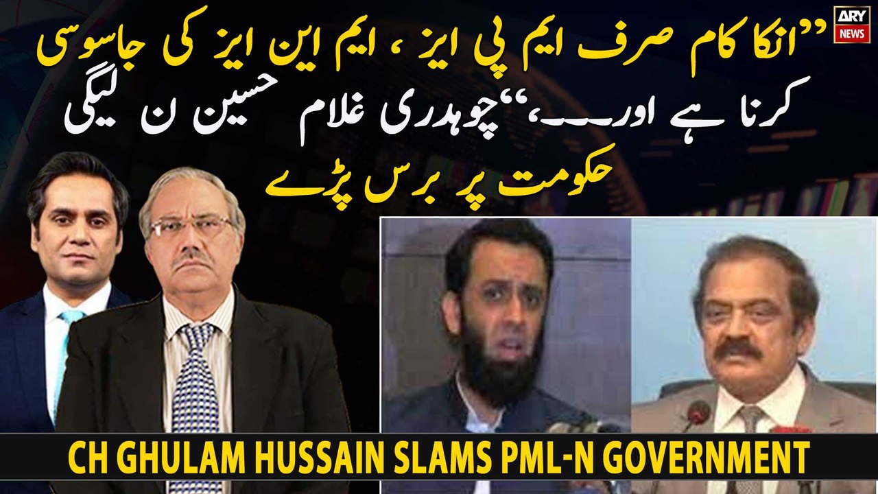 "Inka Kam Sirf MPAs Or MNAs Ki Jasoori Karna Hai Or...," Chaudhry Ghulam Hussain