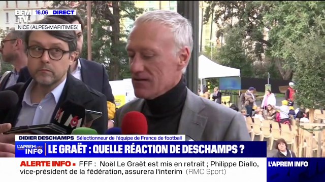 Didier Deschamps trouve que c'est une très bonne chose que [Noël Le Graët] ait pu présenter ses excuses à Zizou
