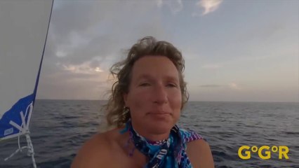 Golden Globe Race Official 2023 : Solo Sailor Kirsten Neuschäfer Onboard footage from Lanzarote to Cape Town