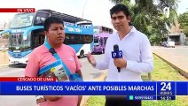 Ante el temor de nuevas protestas: Mirabuses del Centro de Lima lucen completamente vacíos