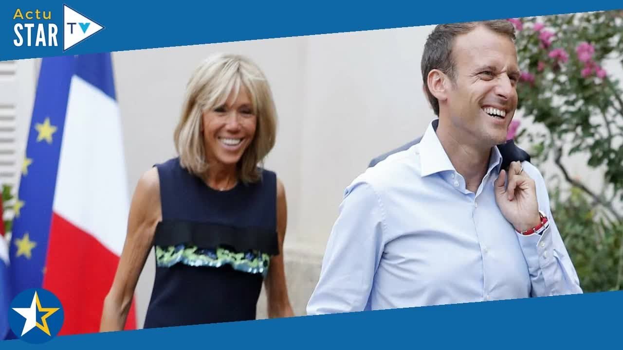 "On a l’impression qu’il est en maillot de bain toute la journée" : Brigitte Macron évoque les photo