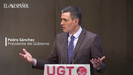 Pedro Sánchez interviene en unas jornadas sindicales y aleja el riesgo de recesión en España