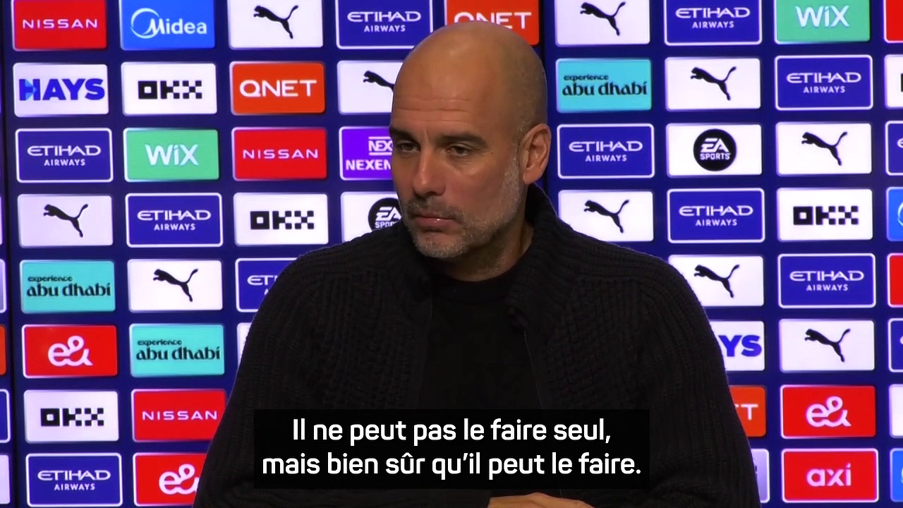 League Cup - Guardiola : “Haaland peut presser et continuera à le faire"