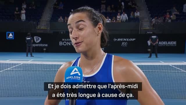 Adélaïde 2 - Garcia : Je jouais très tard, l'après-midi a été très longue