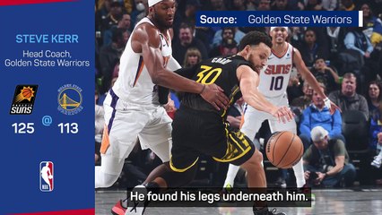 Steve Kerr calls for patience as Curry returns in Warriors defeat