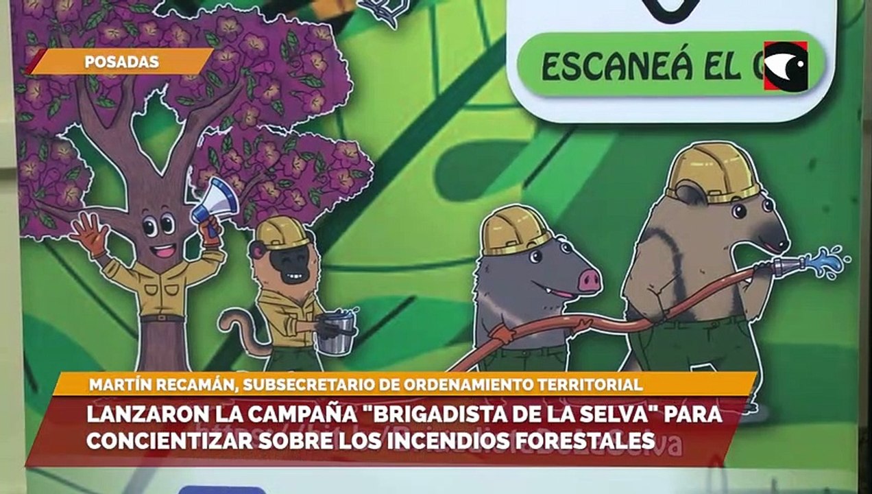 Lanzaron la campaña "brigadista de la selva" para concientizar sobre los incendios forestales