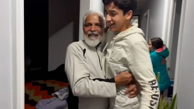 Heartwarming moment children reunite with grandparents after years apart due to Covid