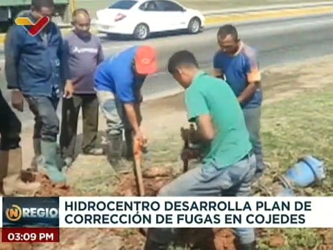 Cojedes | Hidrocentro reparó 4 fugas de agua potable recuperando un caudal de 20 litros por segundo