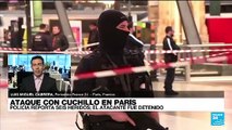 Informe desde París: seis heridos tras ataque con cuchillo en estación de tren en París