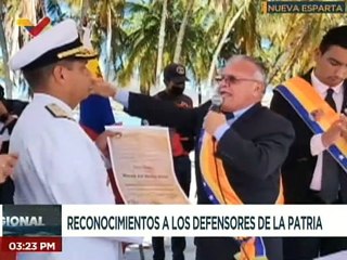 Entregan reconocimientos a los defensores de la patria en el estado Nueva Esparta
