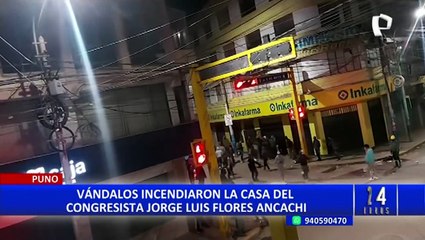 Congresista Jorge Flores Ancachi condena ataque a su vivienda en Puno