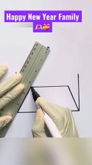 New Year Drawing 2023   How to Draw Cute New Year Letter Envelope   Desenho de Ano Novo 2022 Fácil (2)