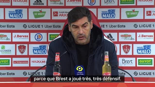 18e j. - Fonseca : Un match très difficile parce que Brest a joué très défensif