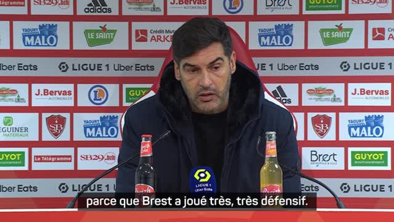 18e j. - Fonseca : "Un match très difficile parce que Brest a joué très défensif"