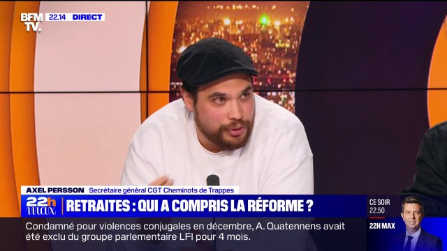 Axel Persson (CGT Cheminots): La réforme cherche à rapprocher l'âge légal du départ à la retraite de l'âge moyen de la mort des travailleurs