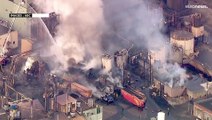 Incendie spectaculaire dans une usine de produits chimiques aux États-Unis
