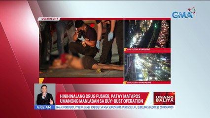 Hinihinalang drug pusher, patay matapos umanong manlaban sa buy-bust operation | UB