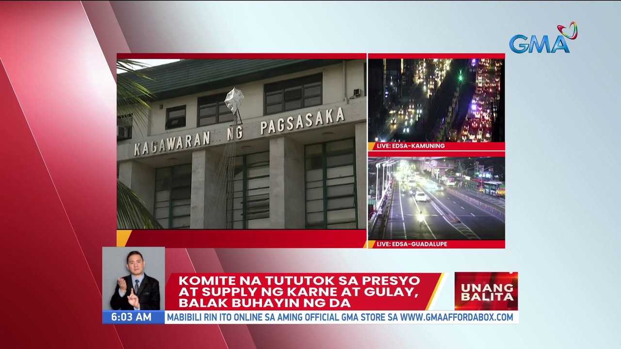 Komite na tututok sa presyo at supply ng karne at gulay, balak buhayin ng DA | UB