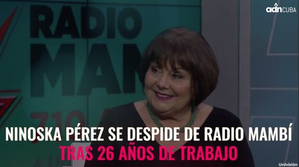 Ninoska Pérez se despide de Radio Mambí tras 26 años de trabajo