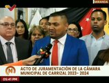 Cámara Municipal de Carrizal juramenta nueva junta directiva para el periodo 2023-2024 en Miranda