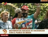 Caracas | Movimientos Sociales rechazan intento de Golpe de Estado al Presidente Lula Da Silva