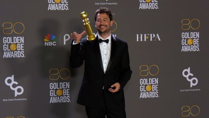 Santiago Mitre 2023 Golden Globes Press Room