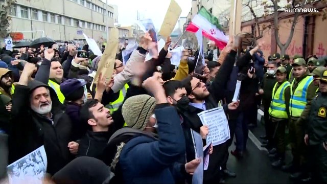 Протесты в Тегеране: Смерть Франции!