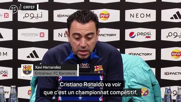 FC Barcelone - Xavi : Le championnat est compétitif et ce ne sera pas facile pour Ronaldo