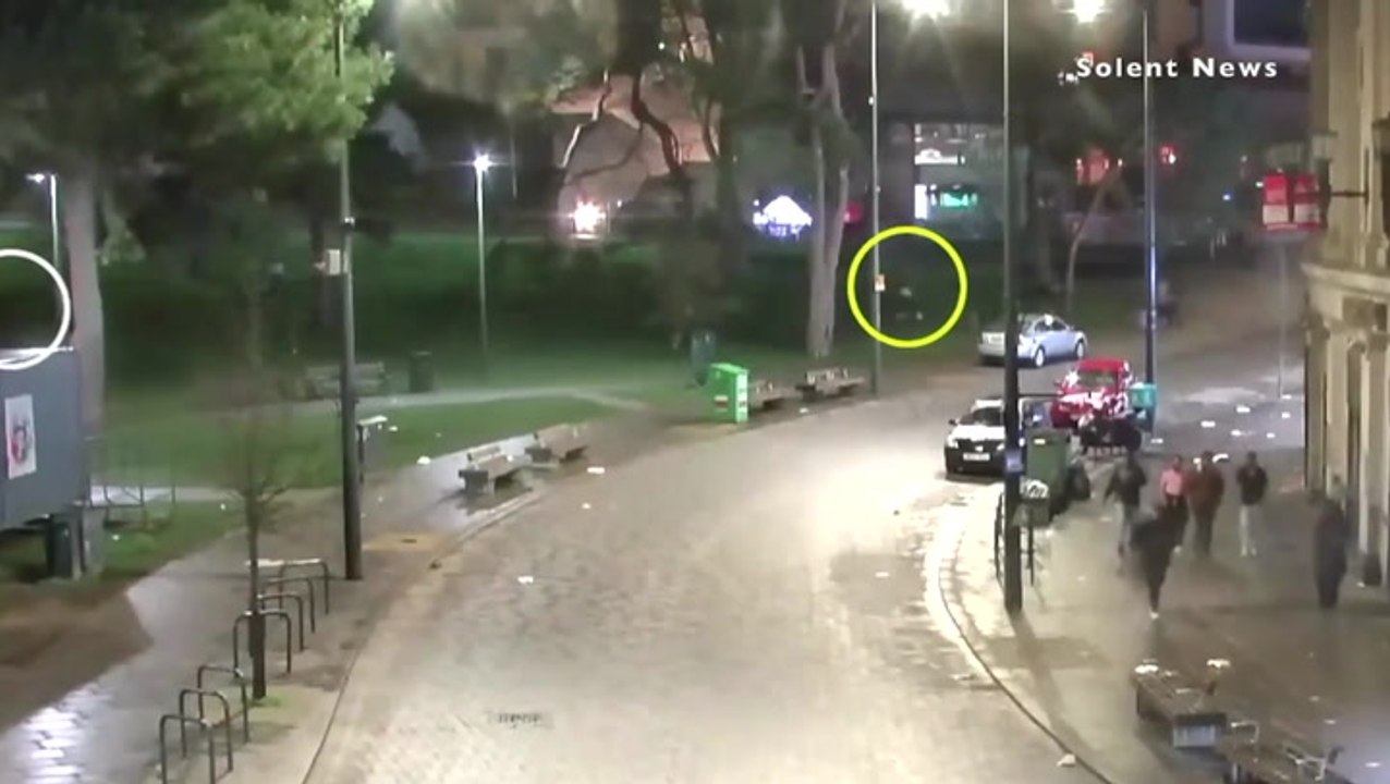 CCTV footage shows alleged murderer fleeing scene in Bournemouth
