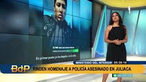 MININTER rinde homenaje a policía asesinado en Juliaca