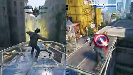 Winter Soldier VS Captain America Parkour Comparison