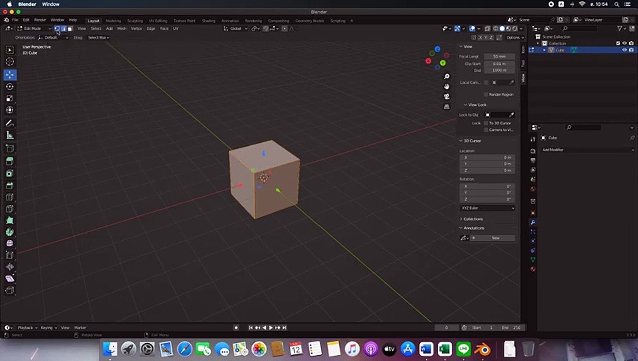 blender เครื่องมือเบื้องต้น
