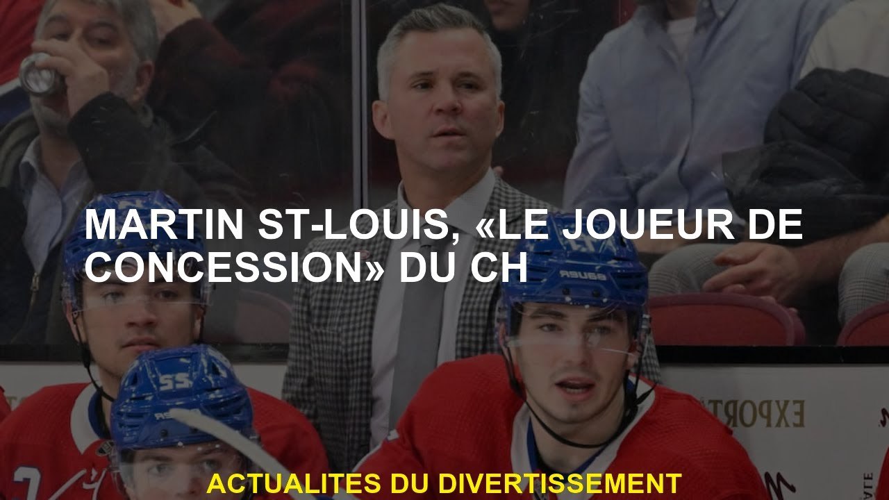 Martin St-Louis, "Le joueur de concession" de Ch