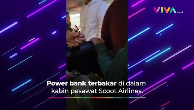 Kabin Pesawat Dipenuhi Kepulan Asap dan Percikan Api