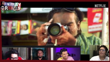 @TanmayBhatYouTube & Gang React To Strange Movie Scenes   Netflix India