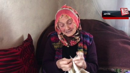 Sakin şehir Şavşat'tan kar manzaraları