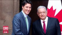 Sostiene López Obrador reunión con Justin Trudeau en Palacio Nacional