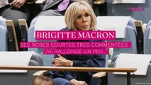 Brigitte Macron et ses robes courtes très commentées : “J’ai rallongé un peu…”