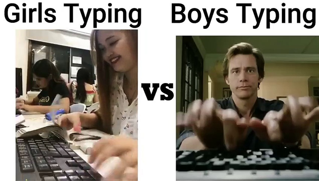 Girls Typing⌨️ VS Boys Typing⌨️ #girlsvsboys #comedy #funny