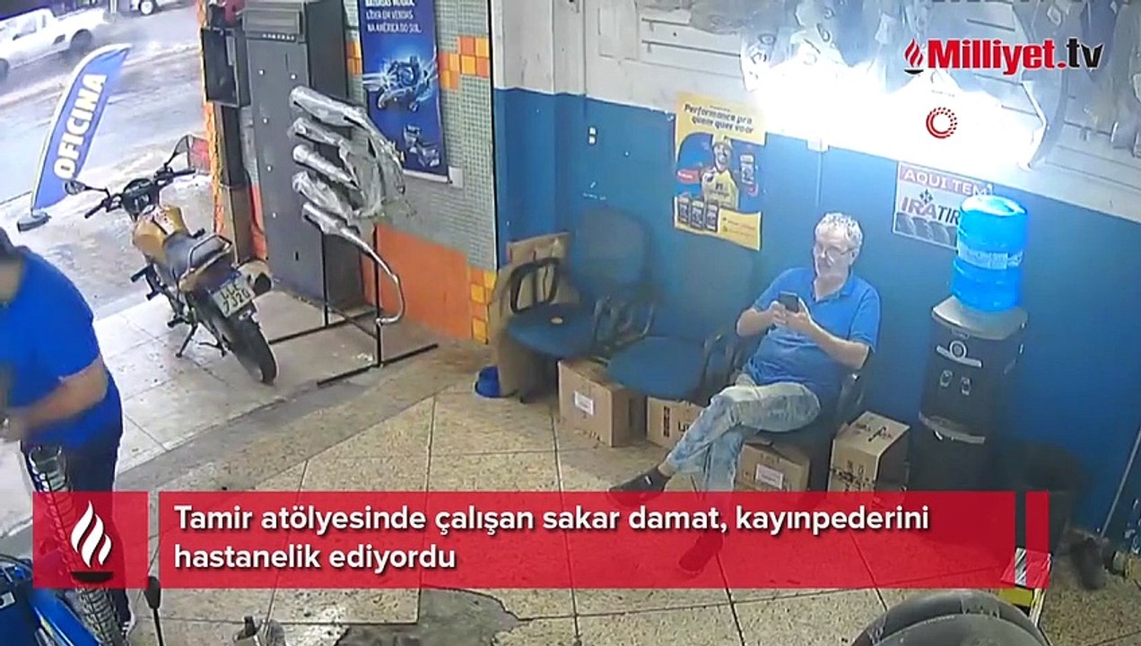 Sakar damat kayınpederini hastanelik ediyordu