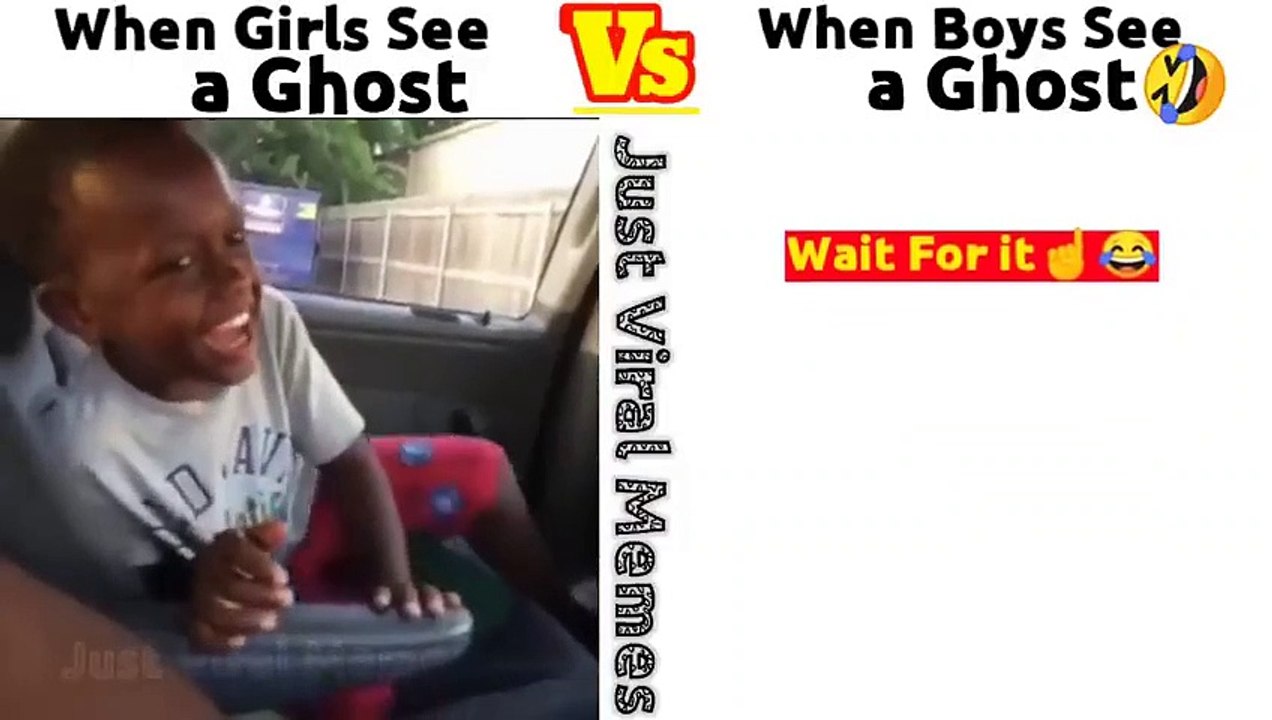 When Girls See a Ghost Vs Boys see a Ghost | Part 1 |funny  viral video | Just Viral Memes #memes // Funny memes // Girls vs Boys Meme
