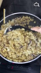 One-pot pâtes au comté et aux champignons