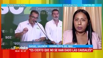 La asambleísta del MAS, Raquel Valencia habló sobre el cargo del gobernador cruceño