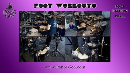 Drum Exercise | Foot Workouts (Part 38 - RRRLL) | Panos Geo